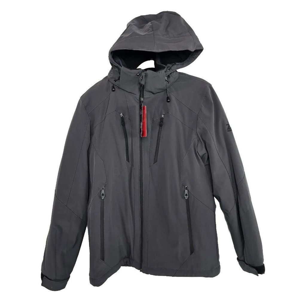 Zeroxposur Mens Thermx Heavyweight Stretch Systems Jacket Medium Slate Gray Ski